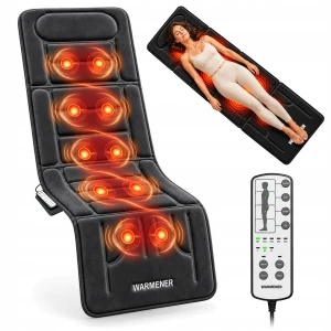 Mata Masująca Wibracyjna SHIATSU Materac Masujący do Masażu Pleców w Domu HeatMat Warmener