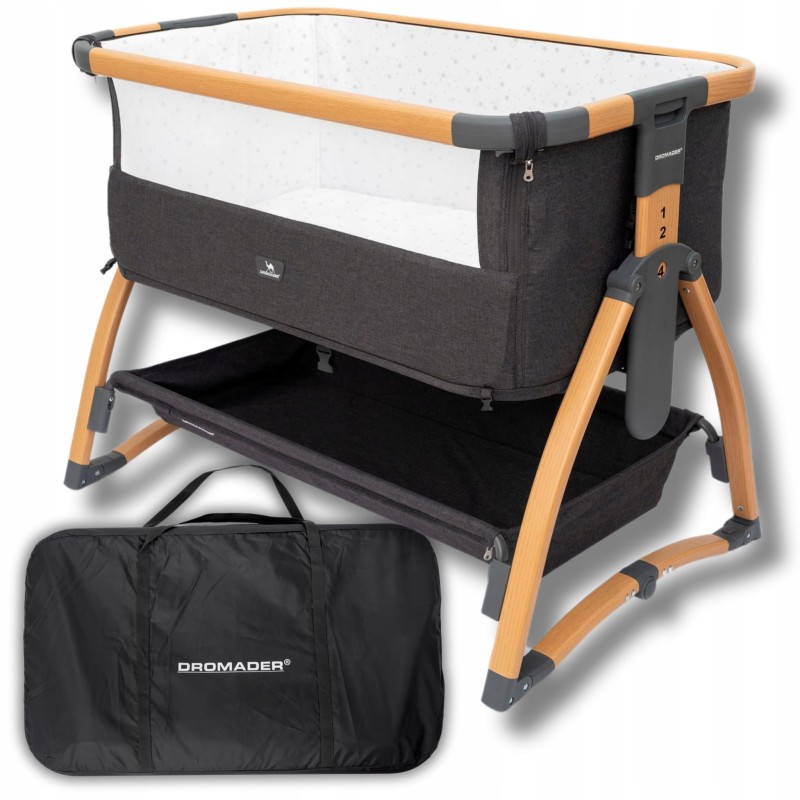 Łóżeczko turystyczne dostawne Dromader – z materacem i torbą transportową w zestawie