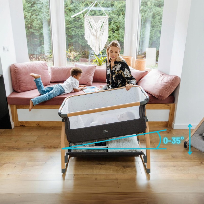 Eleganckie łóżeczko z funkcją kołyski – dopasowane do nowoczesnego wnętrza