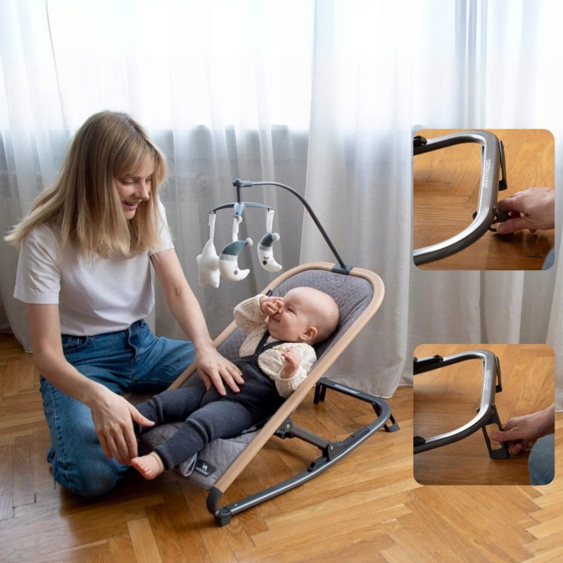 Dromader Raccoon – bujaczek z pałąkiem do zabawy i spokojnego odpoczynku dziecka