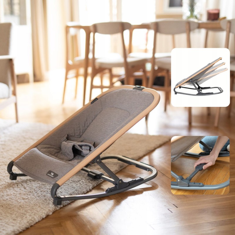 3 pozycje regulacji – bujaczek Dromader dopasowuje się do potrzeb niemowlęcia